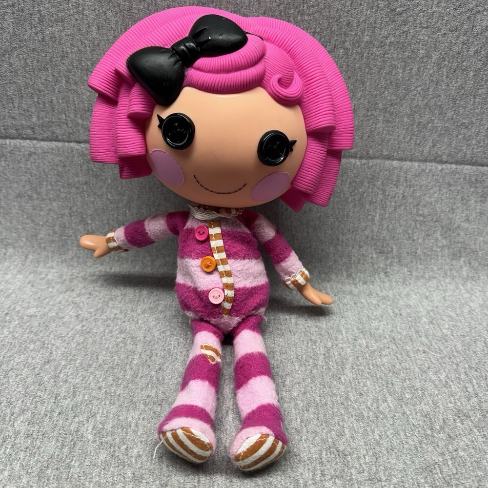 Lalaloopsy Doll Pillow Featherbed Full Size Pink Pajamas Purple Hair 12"